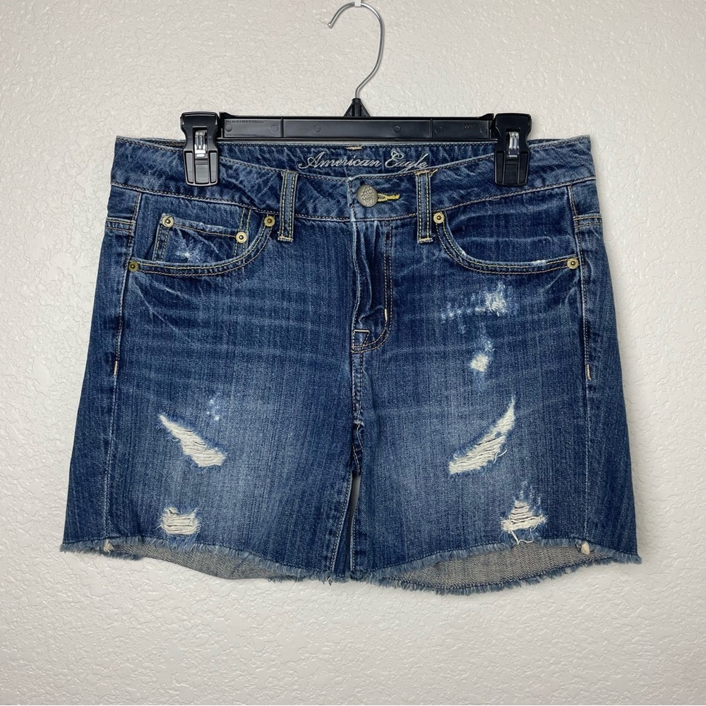 American Eagle Outfitters 100% Cotton Dark Blue Denim Jeans Size 4